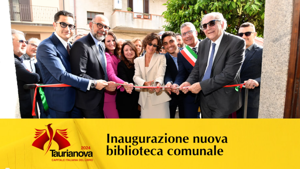 inaugurazione della biblioteca comunale, Taurianova Capitale Italiana del Libro 2024